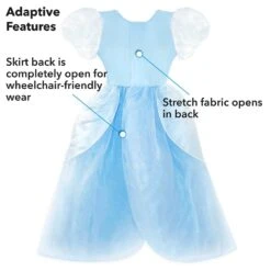 Disney Cinderella Adaptive Costume For Kids -Dinei Clothing Shop 2841041618647 3