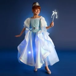 Disney Cinderella Light-Up Costume For Kids With Interactive Light-Up Wand And Tiara By A Leading Role -Dinei Clothing Shop 2841107379256 9