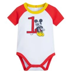 Disney Mickey Mouse 1st Birthday Bodysuit Set For Baby -Dinei Clothing Shop 5000057340162 3
