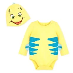 Disney Flounder Costume Bodysuit For Baby – The Little Mermaid -Dinei Clothing Shop 5000059584093 1