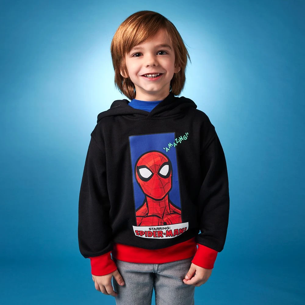 Disney Spider-Man Pullover Hoodie For Kids 2 Disney Spider-Man Pullover Hoodie For Kids - Image 2