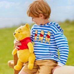 Disney Winnie The Pooh Striped Pullover Hoodie For Kids -Dinei Clothing Shop 5003059750345 5