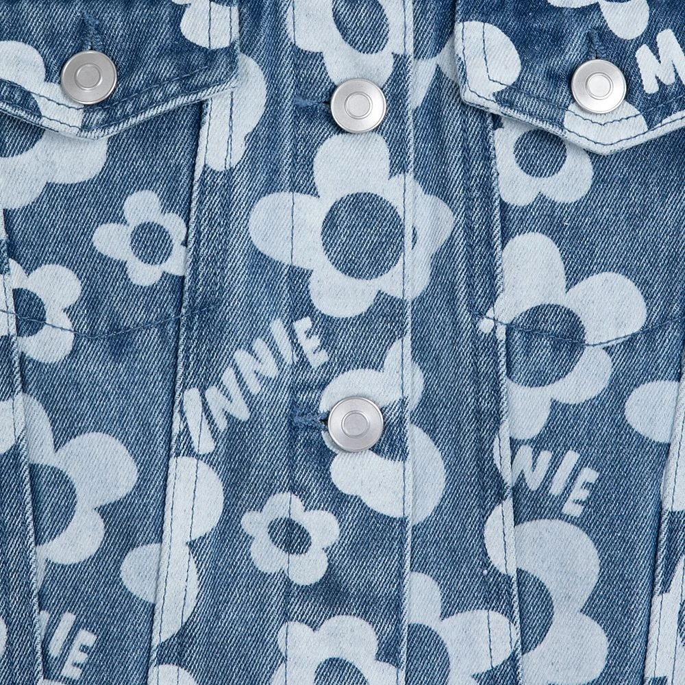Disney Minnie Mouse Floral Denim Jacket For Girls 6 Disney Minnie Mouse Floral Denim Jacket For Girls - Image 6