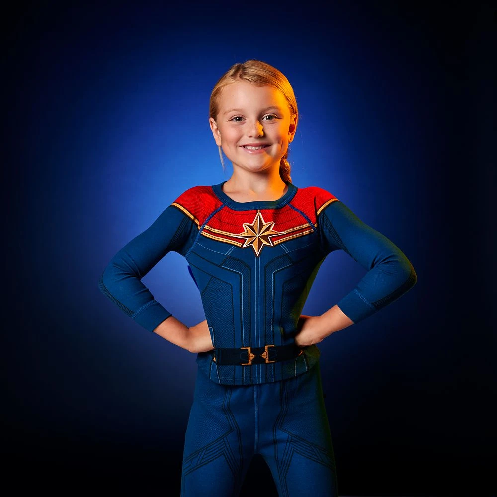 Disney Captain Marvel Costume PJ PALS For Kids 7 Disney Captain Marvel Costume PJ PALS For Kids - Image 7
