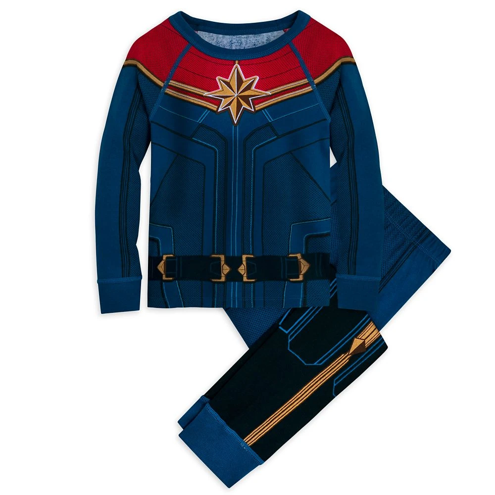 Disney Captain Marvel Costume PJ PALS For Kids 1 Disney Captain Marvel Costume PJ PALS For Kids
