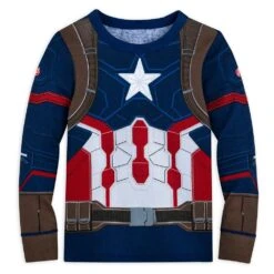 Disney Captain America Costume PJ PALS For Kids 9 Disney Captain America Costume PJ PALS For Kids -Dinei Clothing Shop 5005057393227 2