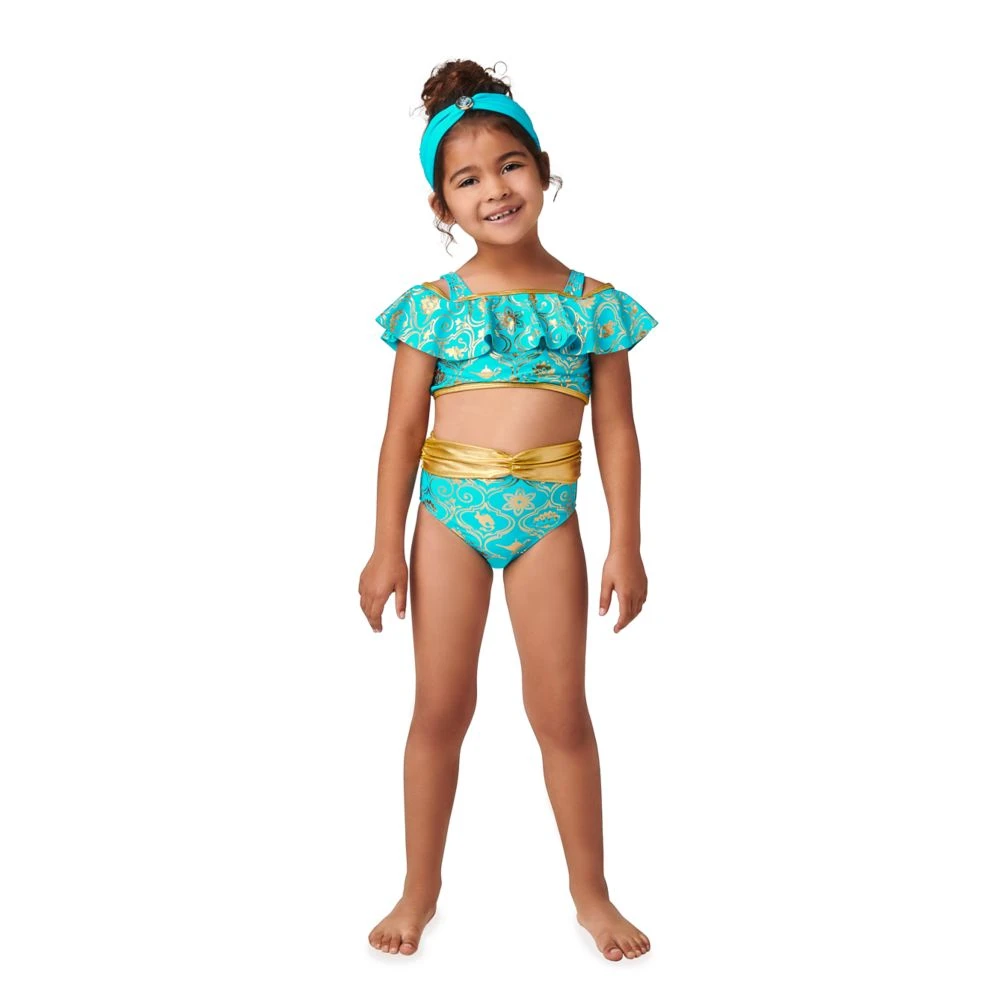 Disney Jasmine Deluxe Swimsuit For Girls – Aladdin 2 Disney Jasmine Deluxe Swimsuit For Girls – Aladdin - Image 2