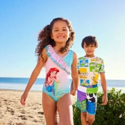 Disney Ariel Swimsuit For Girls – The Little Mermaid -Dinei Clothing Shop 5006059190291 5