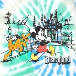 Mickey Mouse And Pluto Tie-Dye T-Shirt For Kids – Disneyland -Dinei Clothing Shop 5007048020351 2