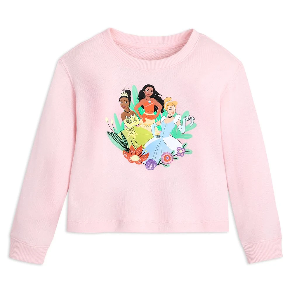 Disney Princess Long Sleeve Pullover Top For Girls 1 Disney Princess Long Sleeve Pullover Top For Girls