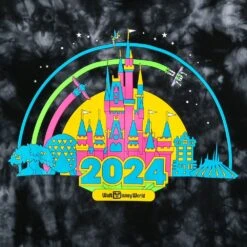 Walt Disney World 2024 Tie-Dye Pullover Sweatshirt For Women -Dinei Clothing Shop 5102057390083 2