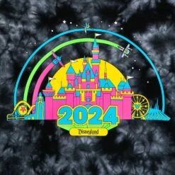 Disneyland 2024 Tie-Dye Pullover Sweatshirt For Women -Dinei Clothing Shop 5102057390085 2