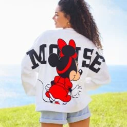 Disney Minnie Mouse Back To Front Pullover Sweatshirt For Women -Dinei Clothing Shop 5102106030189 4