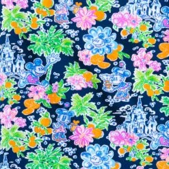 Mickey And Minnie Mouse Zip Jacket For Women By Lilly Pulitzer – Disney Parks -Dinei Clothing Shop 5102107140125 4