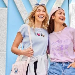 Disney Mickey Mouse ''Peace, Love, Mickey'' T-Shirt For Women 7 Disney Mickey Mouse ''Peace, Love, Mickey'' T-Shirt For Women -Dinei Clothing Shop 5106057430350 2