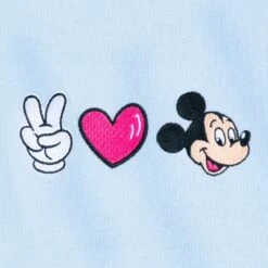Disney Mickey Mouse ''Peace, Love, Mickey'' T-Shirt For Women 8 Disney Mickey Mouse ''Peace, Love, Mickey'' T-Shirt For Women -Dinei Clothing Shop 5106057430350 3