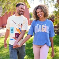 Disney Fantasyland Castle ''Believe In Magic'' T-Shirt For Women 9 Disney Fantasyland Castle ''Believe In Magic'' T-Shirt For Women -Dinei Clothing Shop 5106059240023 3