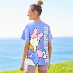 Disney Daisy Duck Back To Front T-Shirt For Women -Dinei Clothing Shop 5106106030188 2