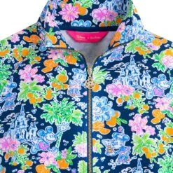 Mickey And Minnie Mouse Zip Pullover For Women By Lilly Pulitzer – Disney Parks -Dinei Clothing Shop 5106107140121 3