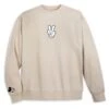 Disney Mickey Mouse Peace Sign Pullover Sweatshirt For Adults