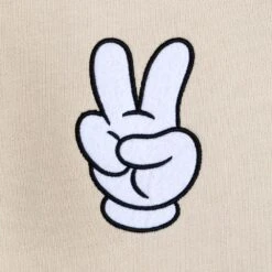 Disney Mickey Mouse Peace Sign Pullover Sweatshirt For Adults -Dinei Clothing Shop 5201057811363 2