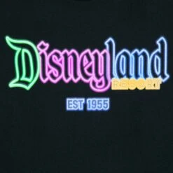 Disneyland Glow-in-the-Dark Neon Logo T-Shirt For Adults -Dinei Clothing Shop 5205056530238 2