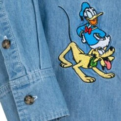 Disney Mickey Mouse And Friends Denim Shirt For Adults 9 Disney Mickey Mouse And Friends Denim Shirt For Adults -Dinei Clothing Shop 5205057810228 3