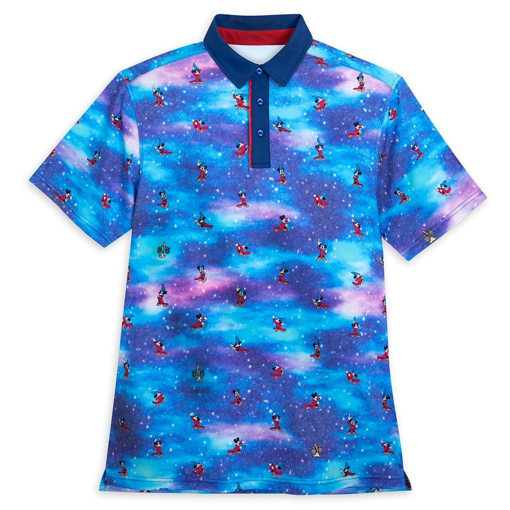 Disney Sorcerer Mickey Mouse Polo Shirt For Men By RSVLTS – Fantasia 1 Disney Sorcerer Mickey Mouse Polo Shirt For Men By RSVLTS – Fantasia