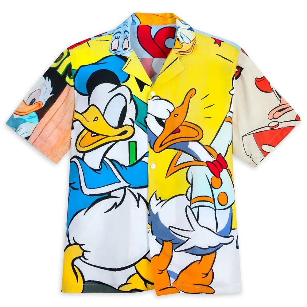 Disney Donald Duck Woven Shirt For Adults 1 Disney Donald Duck Woven Shirt For Adults