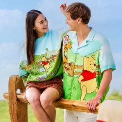 Disney Winnie The Pooh And Pals Woven Shirt For Adults -Dinei Clothing Shop 5205106880217 5
