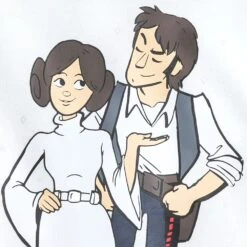 Disney Princess Leia And Han Solo ''I Love You'' Couples Spirit Jersey For Adults – Star Wars – White -Dinei Clothing Shop 5302058380065 3