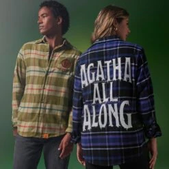 Disney Agatha Harkness Flannel Shirt For Adults By Cakeworthy – WandaVision -Dinei Clothing Shop 5303058250087 1