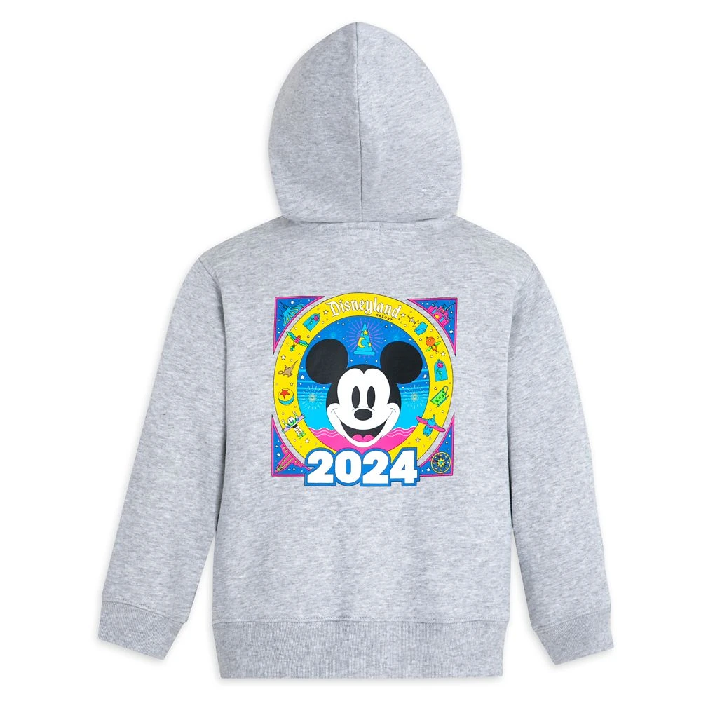 Mickey Mouse Zip Hoodie For Kids – Disneyland 2024 2 Mickey Mouse Zip Hoodie For Kids – Disneyland 2024 - Image 2