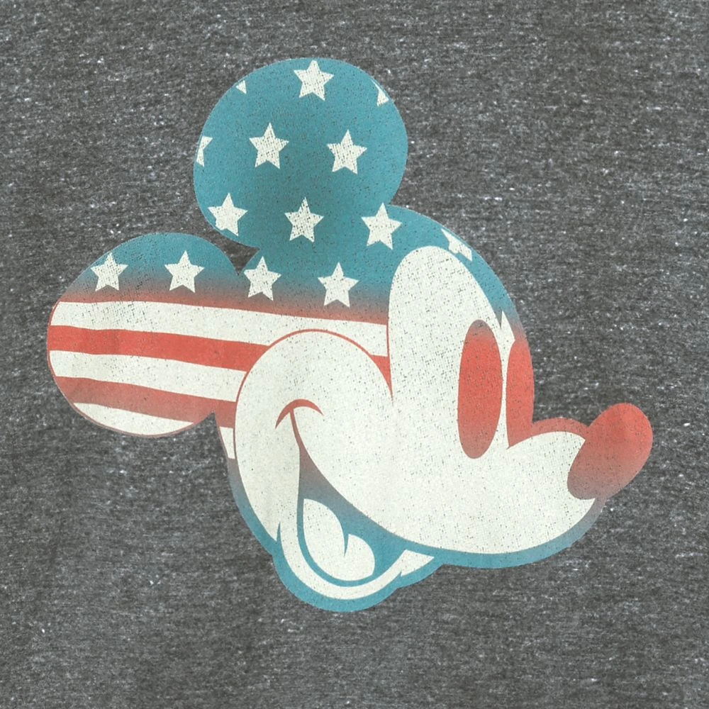 Disney Mickey Mouse Americana Flag T-Shirt For Adults 3 Disney Mickey Mouse Americana Flag T-Shirt For Adults - Image 3