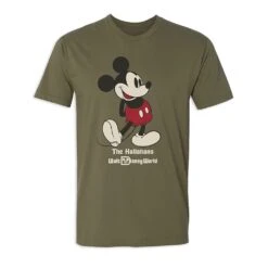 Adults' Walt Disney World Standing Mickey Mouse T-Shirt – Customized -Dinei Clothing Shop 7405055825926 7