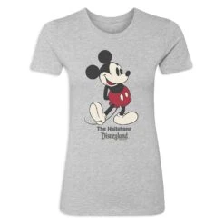 Women's Disneyland Standing Mickey Mouse T-Shirt – Customized -Dinei Clothing Shop 7807055820349 2