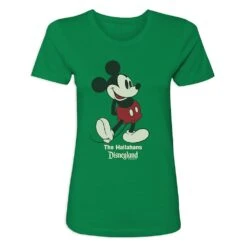 Women's Disneyland Standing Mickey Mouse T-Shirt – Customized -Dinei Clothing Shop 7807055820349 4