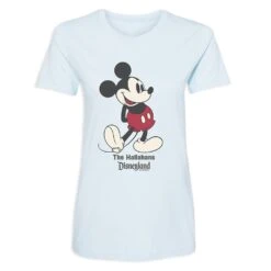 Women's Disneyland Standing Mickey Mouse T-Shirt – Customized -Dinei Clothing Shop 7807055820349 5