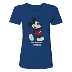 Women's Disneyland Standing Mickey Mouse T-Shirt – Customized -Dinei Clothing Shop 7807055820349 6