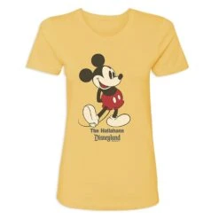 Women's Disneyland Standing Mickey Mouse T-Shirt – Customized -Dinei Clothing Shop 7807055820349 8
