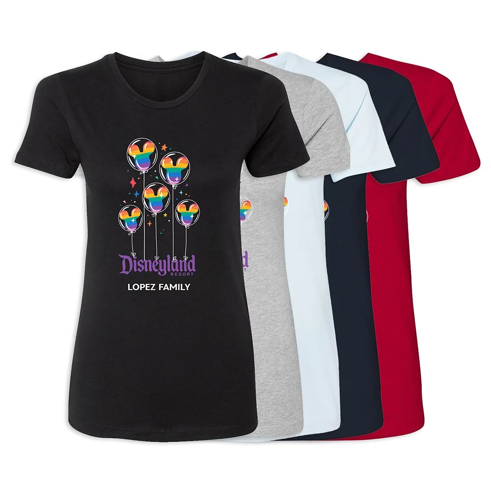 Women's Disneyland Mickey Mouse Balloon T-Shirt – Customized 1 Women's Disneyland Mickey Mouse Balloon T-Shirt – Customized
