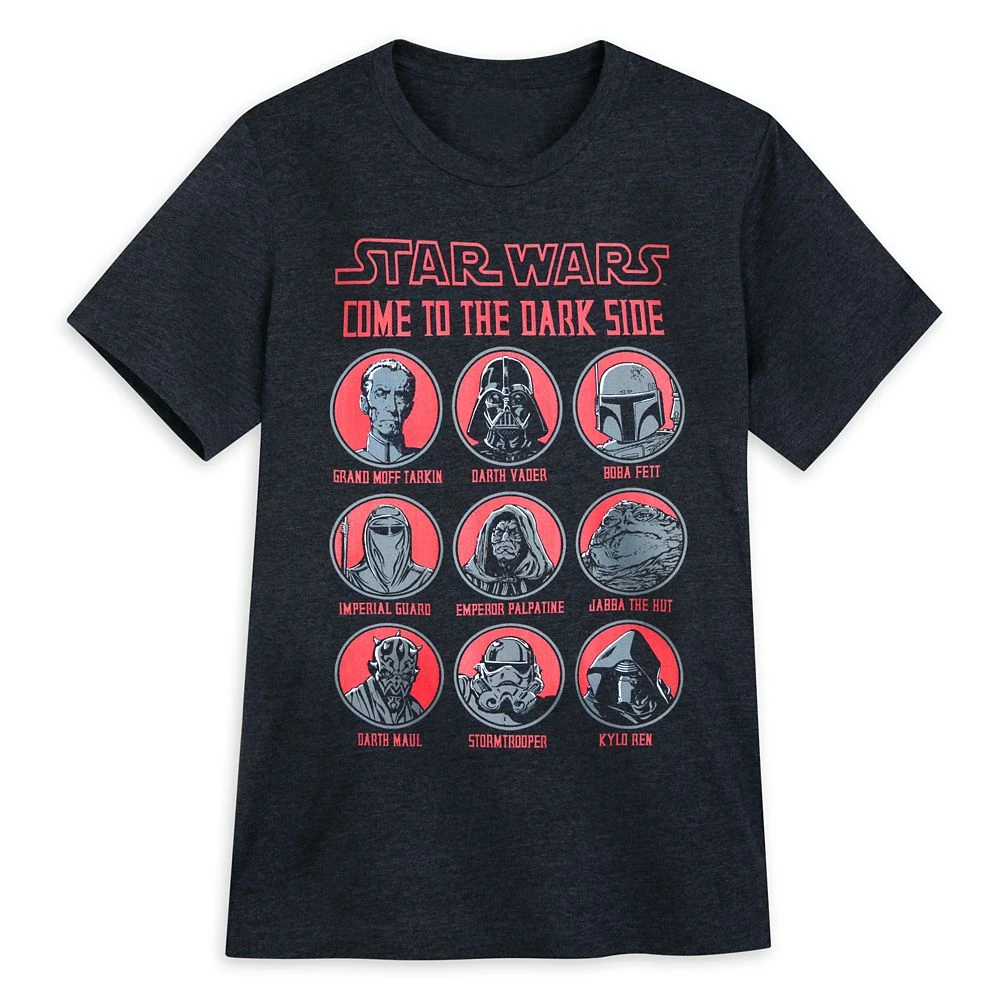 Disney Dark Side Heathered T-Shirt For Adults – Star Wars 1 Disney Dark Side Heathered T-Shirt For Adults – Star Wars