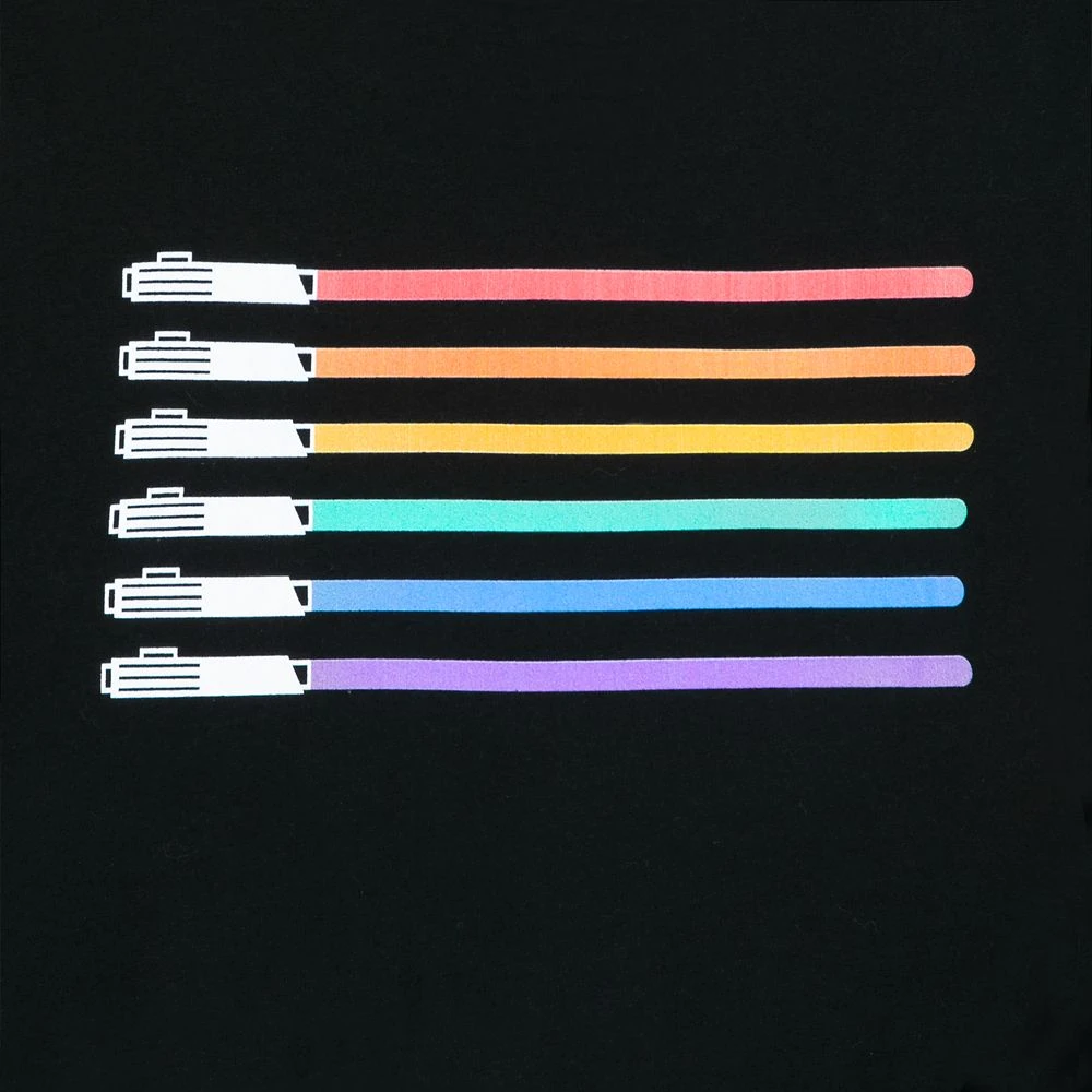Disney LIGHTSABER Pride T-Shirt For Adults – Star Wars Pride Collection 2 Disney LIGHTSABER Pride T-Shirt For Adults – Star Wars Pride Collection - Image 2