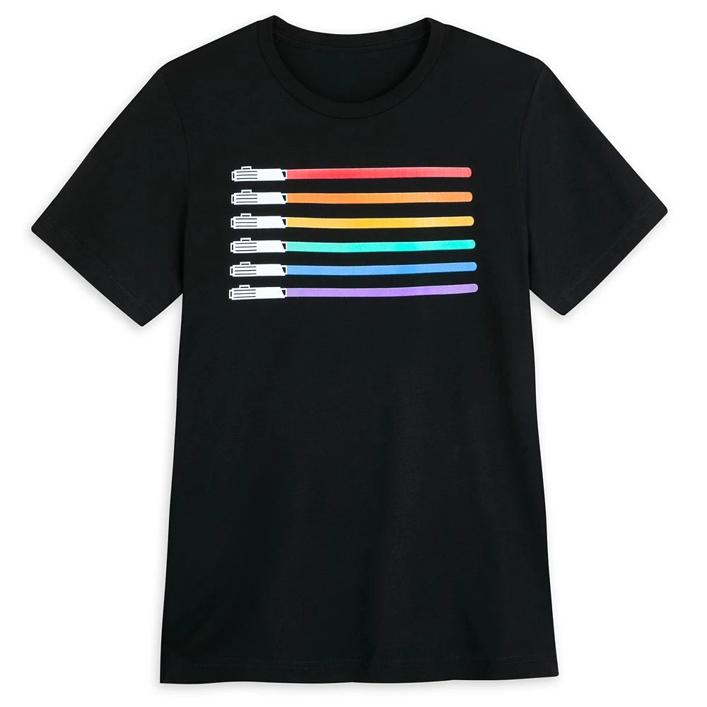 Disney LIGHTSABER Pride T-Shirt For Adults – Star Wars Pride Collection 1 Disney LIGHTSABER Pride T-Shirt For Adults – Star Wars Pride Collection