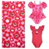 Disney Minnie Mouse Red Swim Collection For Girls